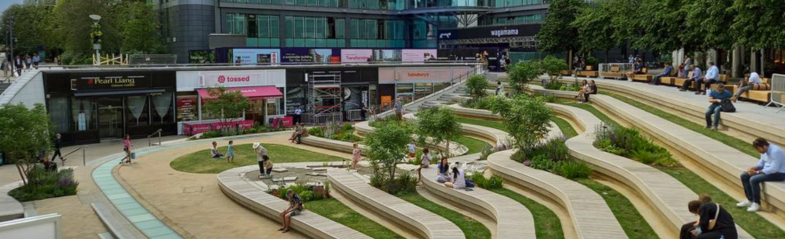 Sheldon Square Amphitheatre as Hidden Gems London